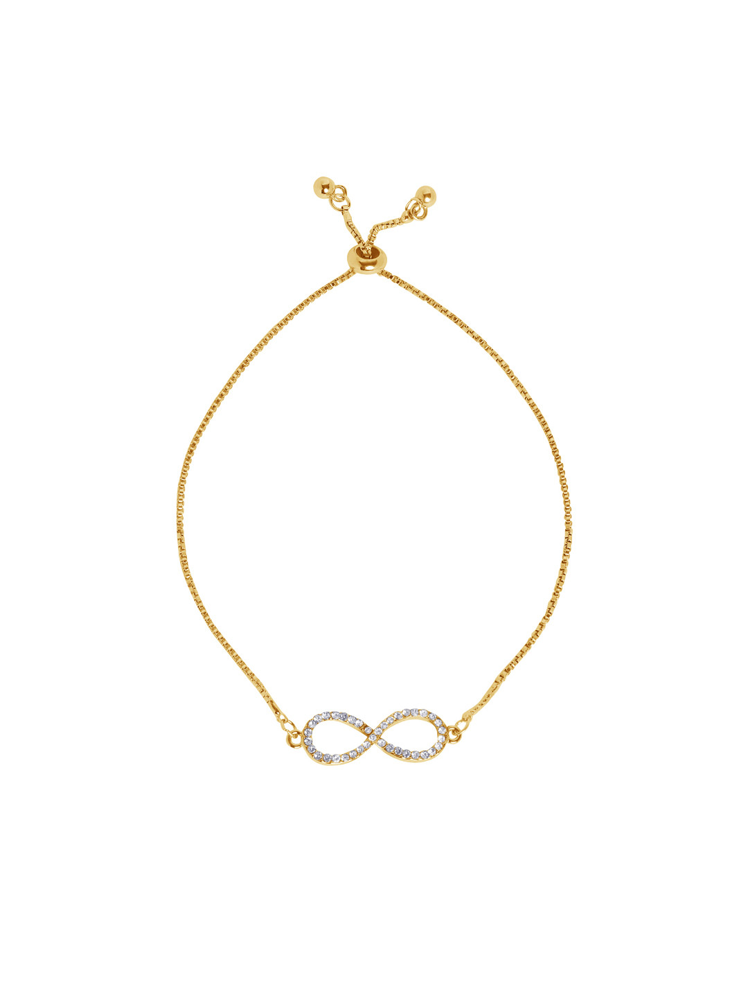 Moon Dust Gold-Plated Infinity Designer Link Bracelet