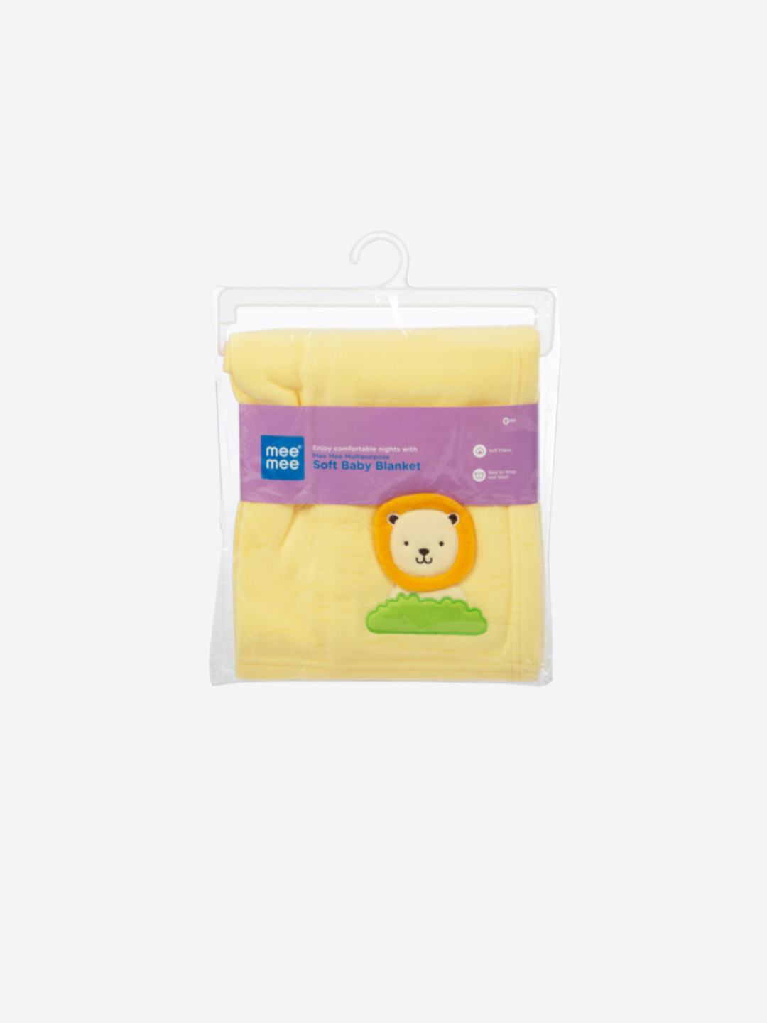 MeeMee Yellow Cartoon Characters Mild Winter 300 GSM Single Bed Blanket
