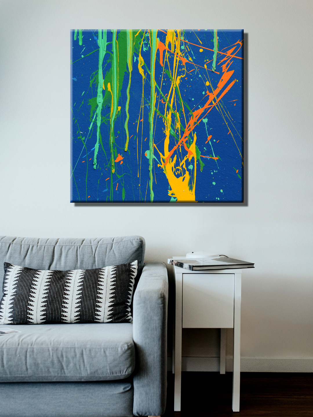 999Store Abstract Wood Wall Square Paintings Wall Art - 24 x 24In