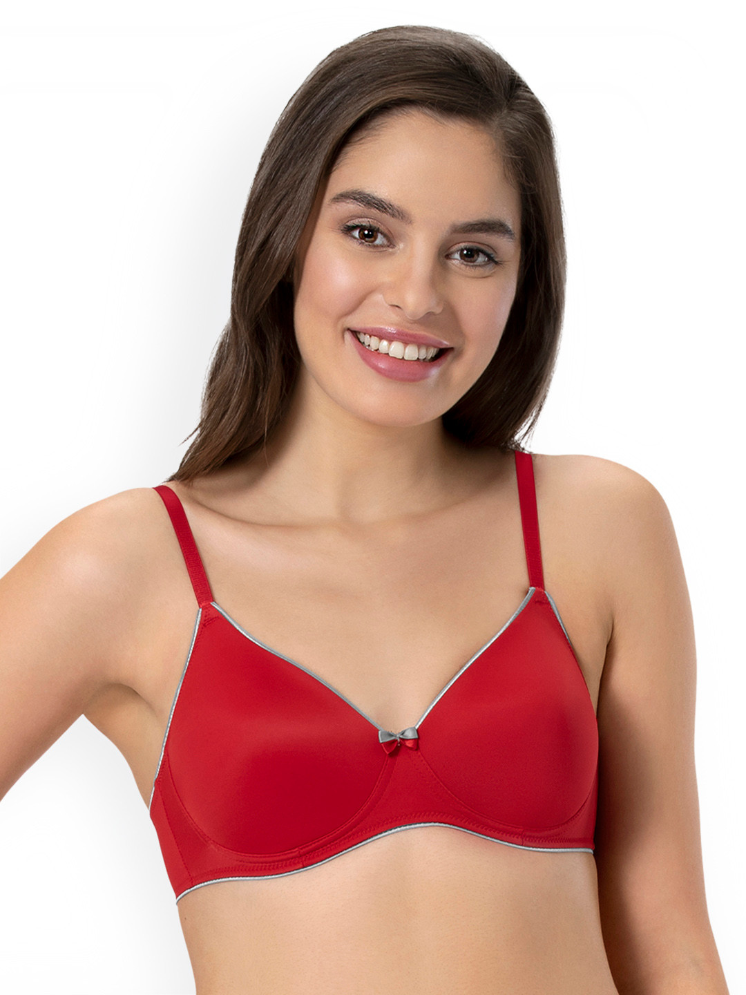 Amante Solid Padded Wirefree Casual Chic T-Shirt Bra - BRA10901
