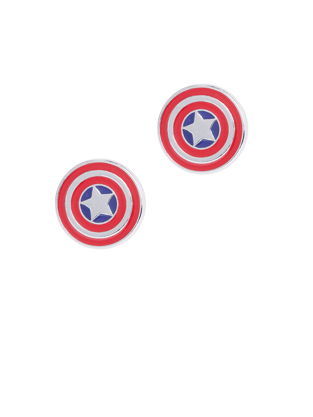 bodha Silver Plated Round Cufflinks