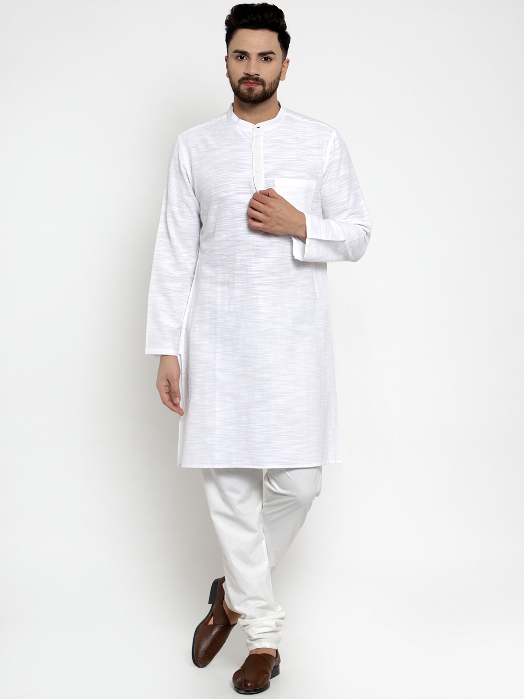 Traditional Wear Mens Kurta Pajama Men Indian Ethnic Dress Plain Shirt ...