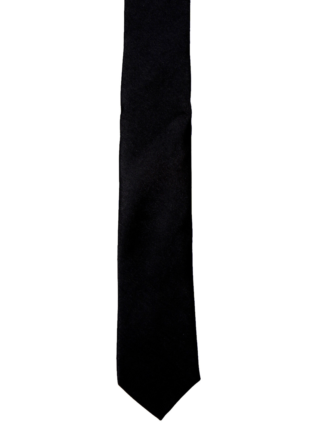 Blacksmith Black Solid Skinny Tie