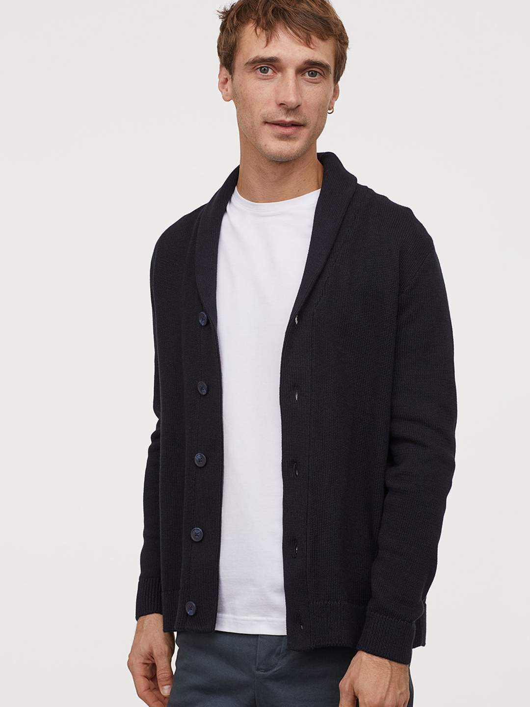 Shawl collar sweater deals mens h&m