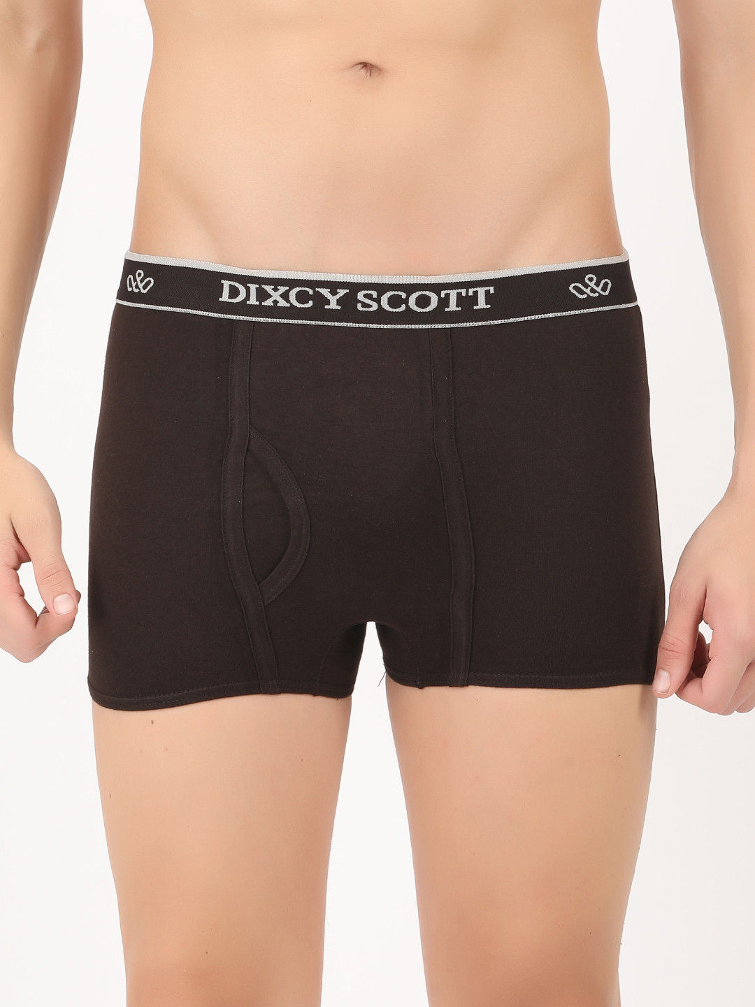 DIXCY SCOTT Men Brown Solid Pure Cotton Trunks K1-PR64371