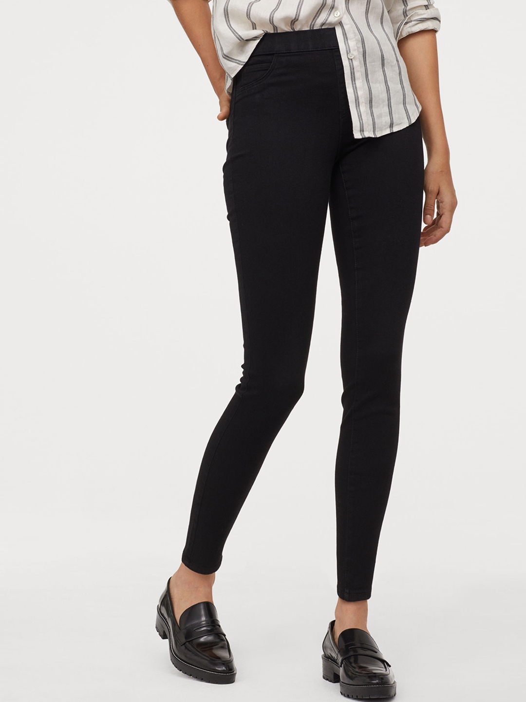Buy H M Women Black Solid Superstretch Treggings Jeggings for Women from H M at Rs. 1299. Style ID 11082498