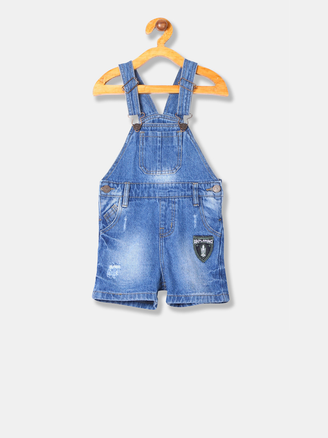 Buy Cherokee Boys Blue Solid Denim Pure 