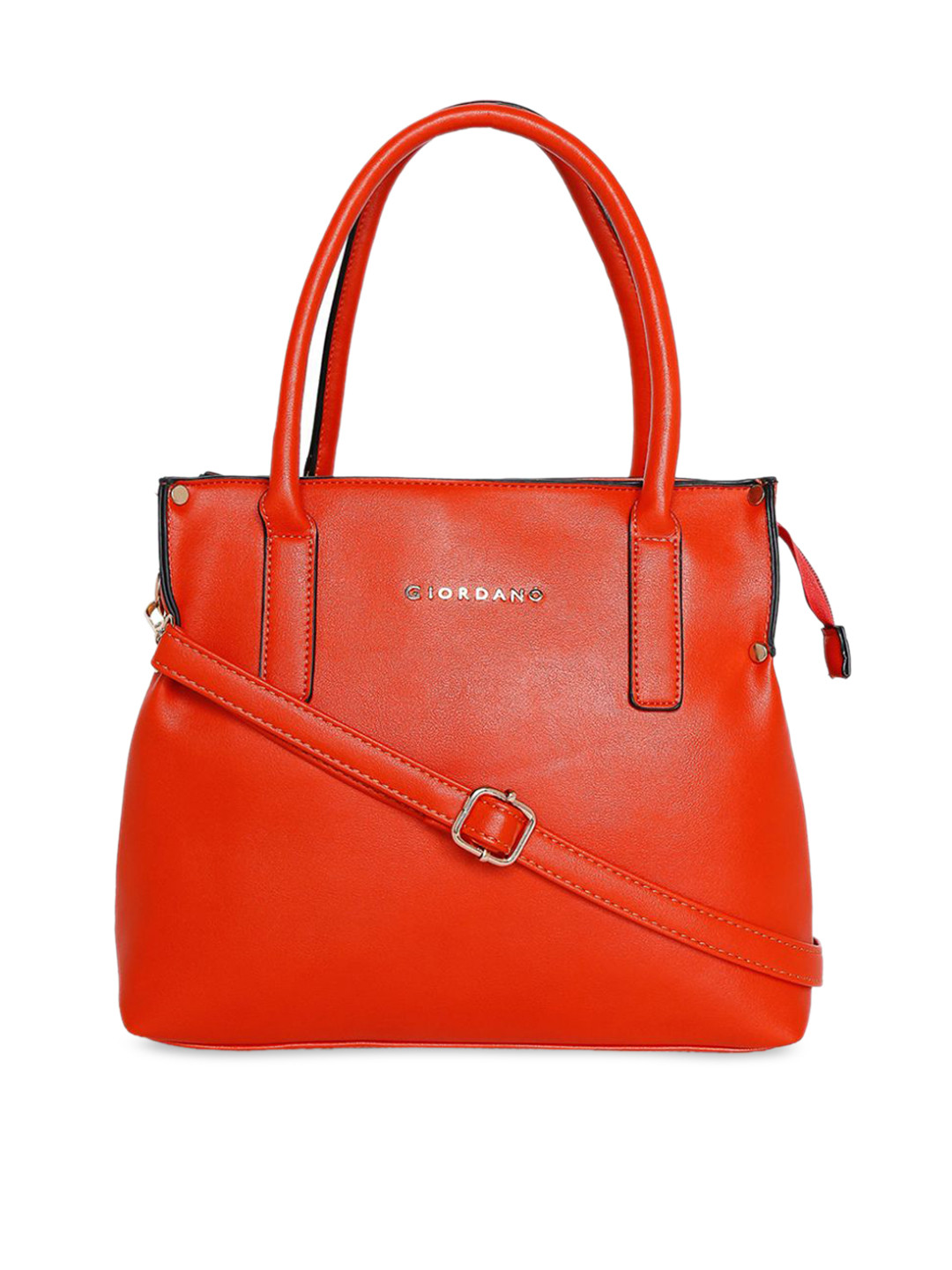 GIORDANO Orange Solid Handheld Bag