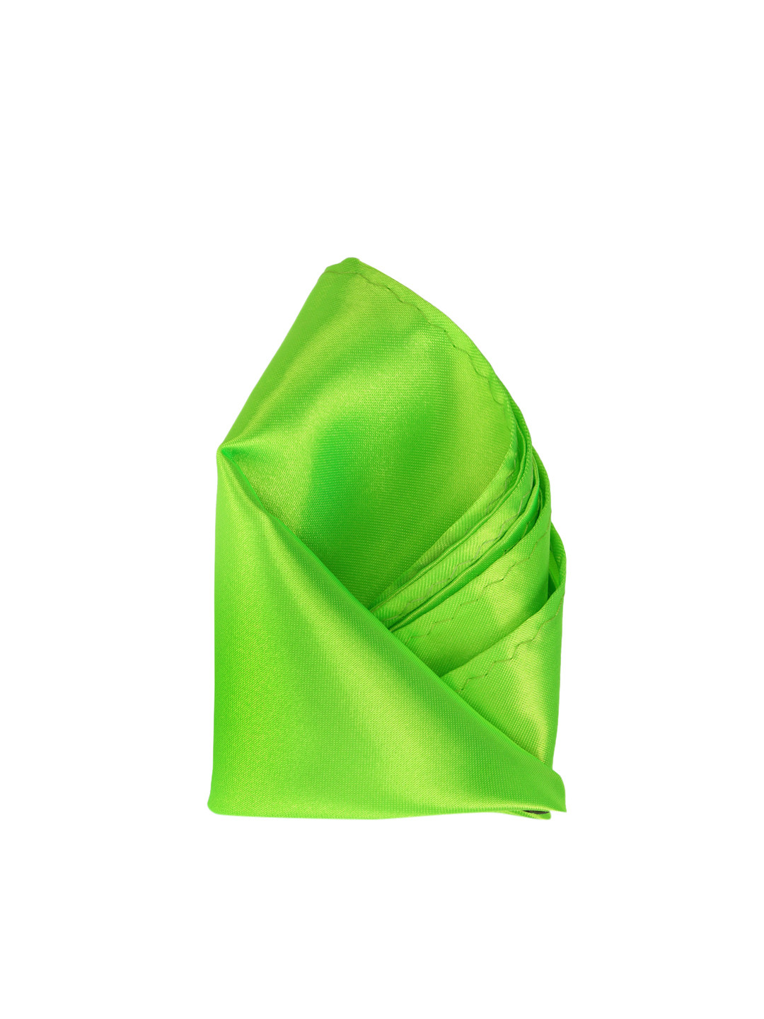 Calvadoss Men Lime Green Solid Pocket Square