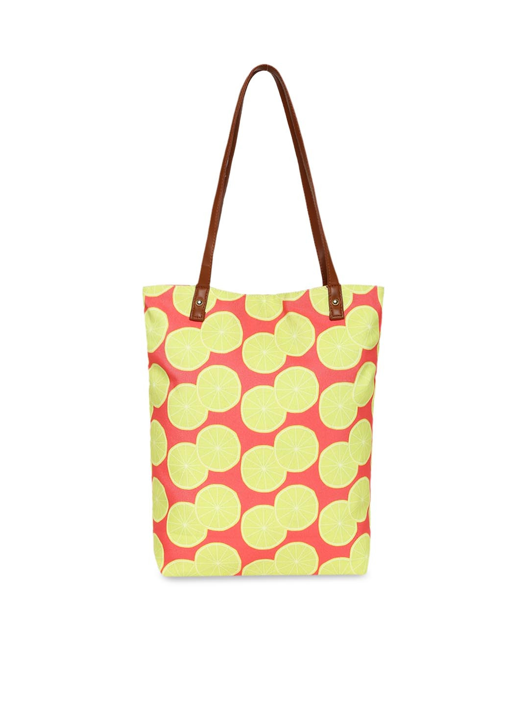 KLEIO Yellow & Red Printed Shoulder Bag