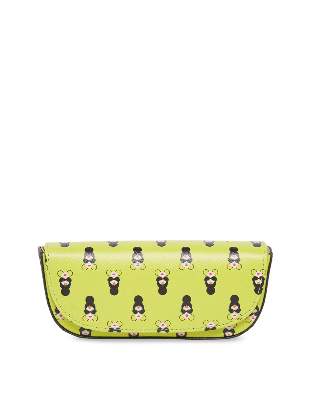 Vdesi Women Lime Green & Black Printed Sunglasses Case