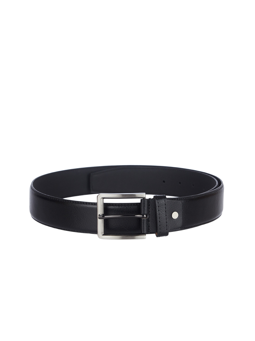 Kara Men Black Smart Casual Solid Faux Leather Belt