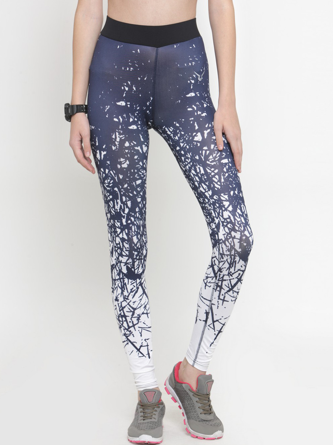 Invincible Women Abstract Print Gym Leggings