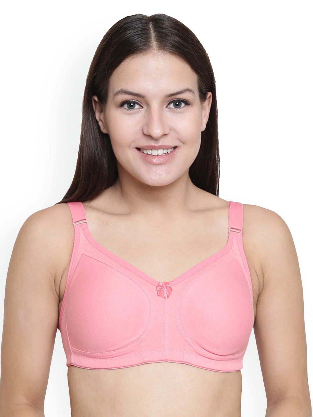 Floret Pack of 2 Minimizer Bra Non Padded Non-Wired Full Coverage Cotton Moulded Cups