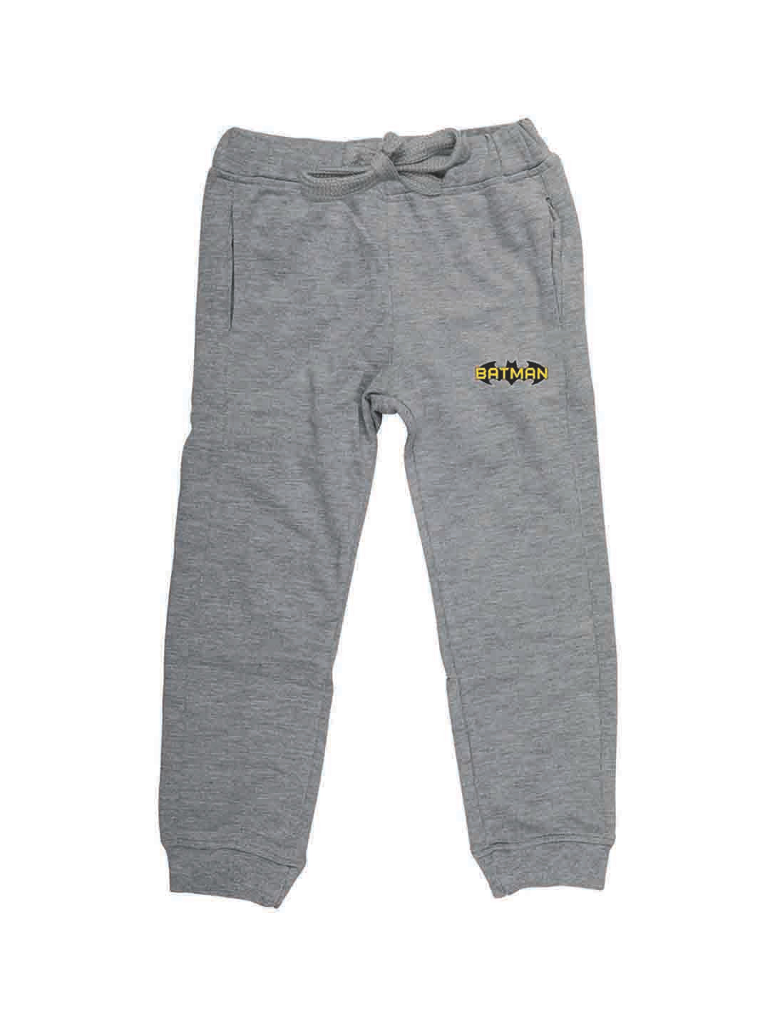 Batman Grey Melange Kids Joggers