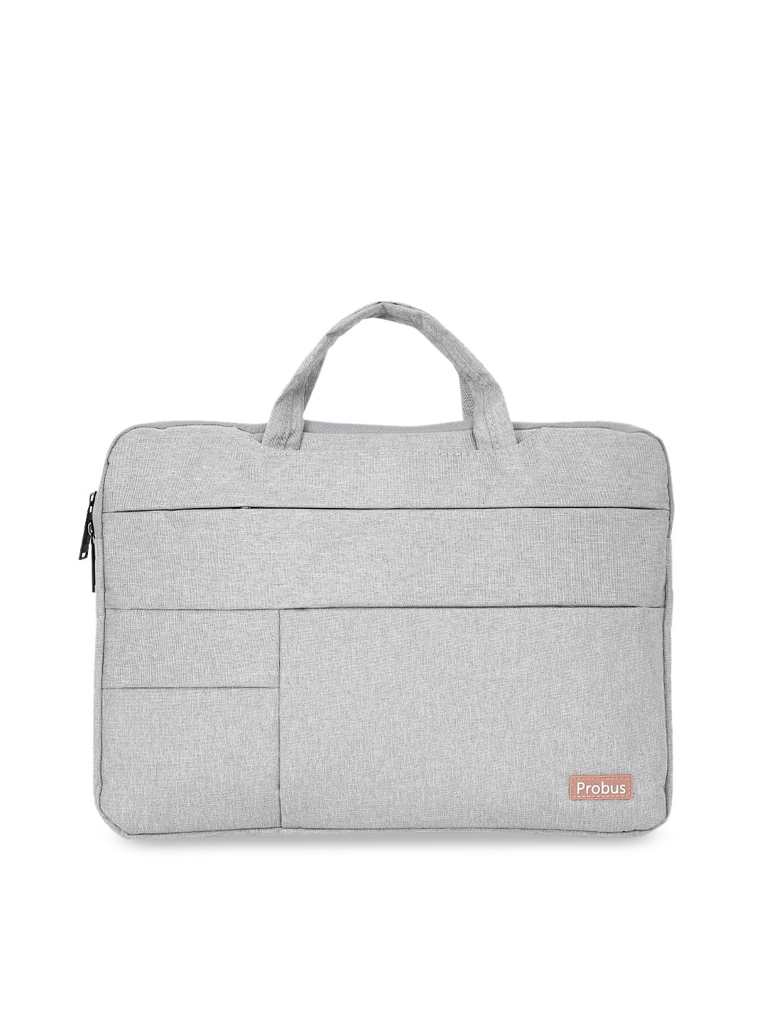 PROBUS Unisex Grey Solid 13 inches Laptop Sleeve