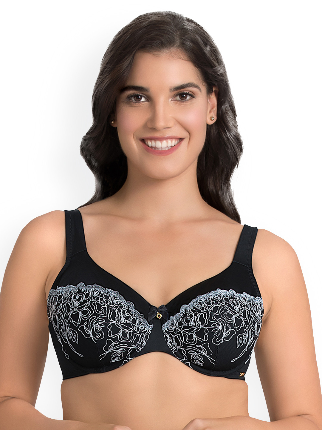 Ultimo Non Padded Wired Deco Floral Lace Bra - F0010