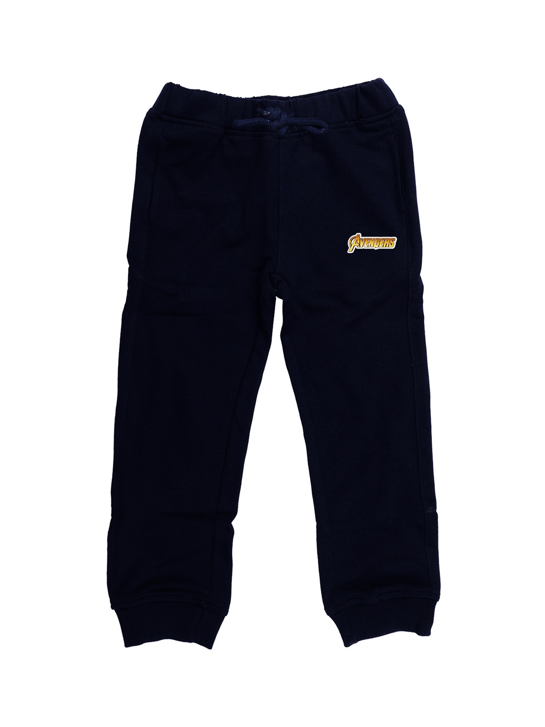 Marvel by Wear Your Mind Kids Navy Blue Solid Pure Cotton Joggers