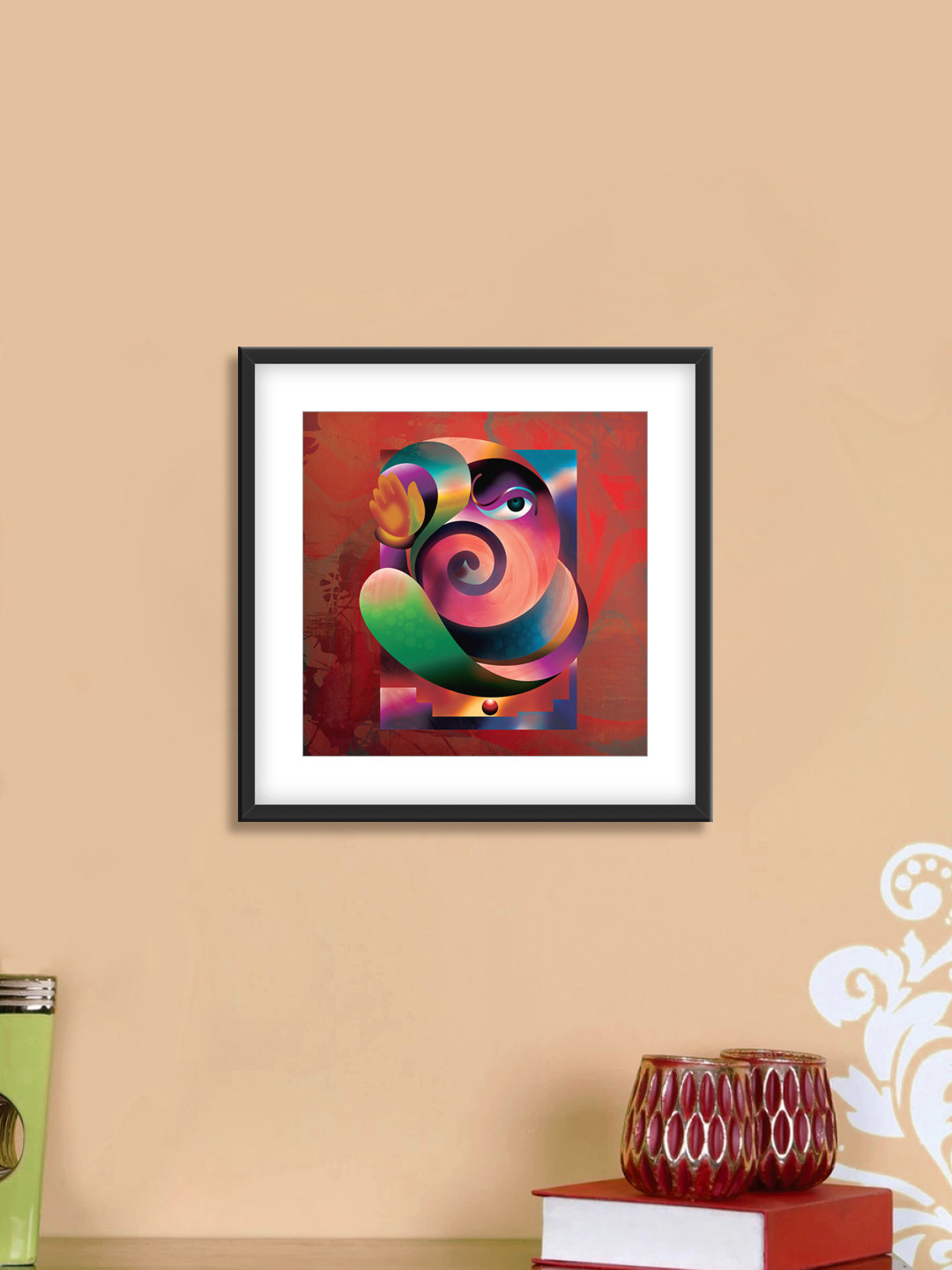 999Store Sri Ganesha Canvas Wall Square Paintings Wall Art -35 x 35In