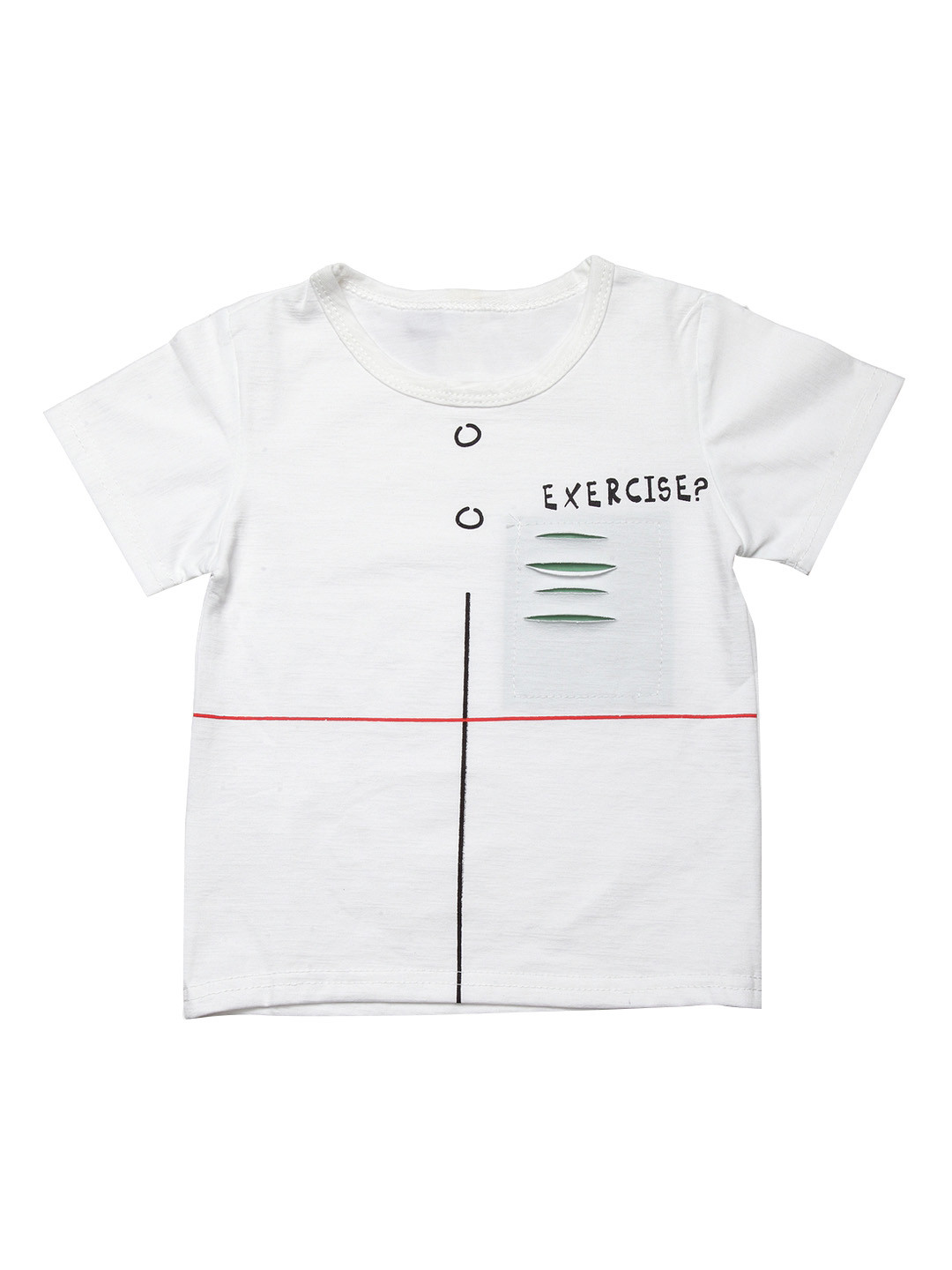 J Style Unisex White Printed Round Neck T-shirt