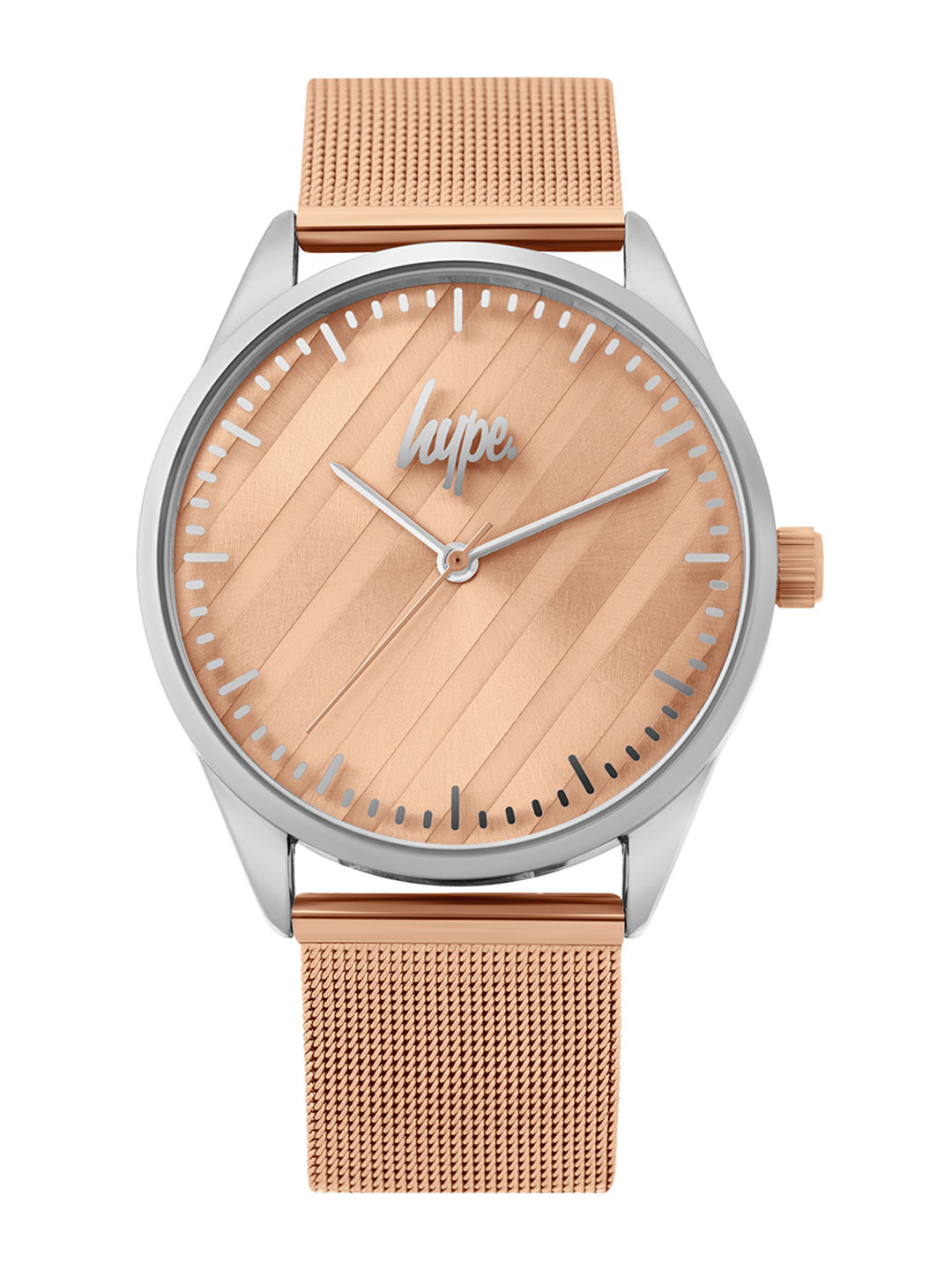Hype Women Rose Gold Analogue Watch HYL021RGM