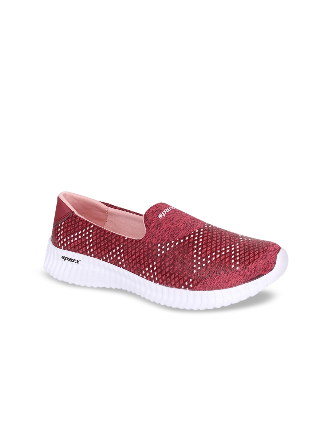 Sparx Women Maroon Canvas Running Shoes