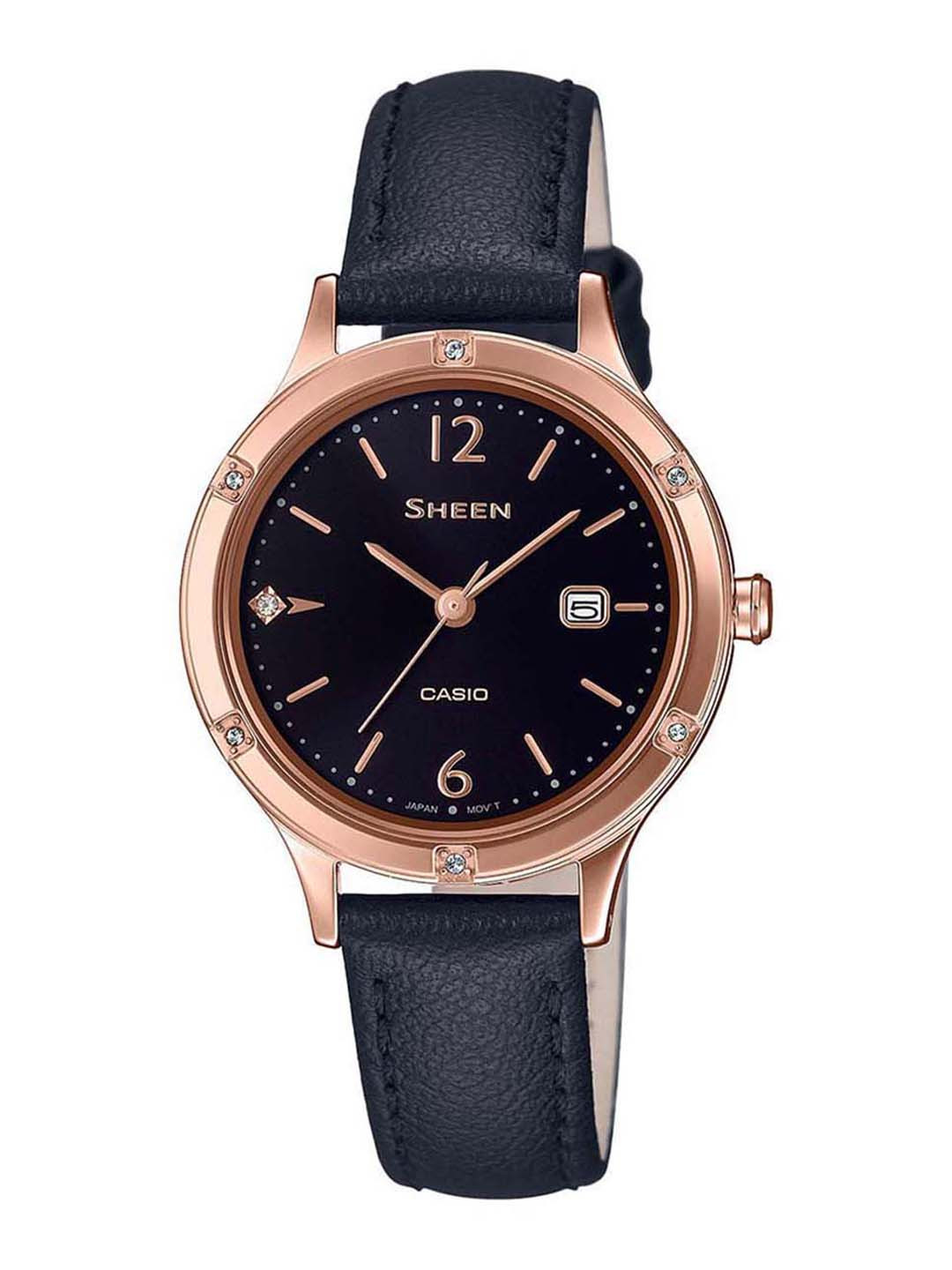 Casio Sheen Women Black Analogue watch SH207 SHE-4533PGL-1AUDF