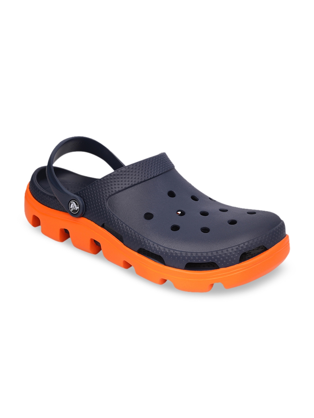 crocs orange and grey