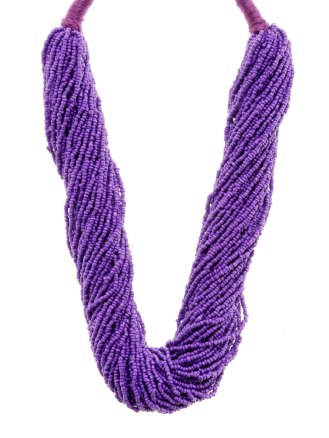 Bamboo Tree Jewels Purple Metal Handcrafted Necklace