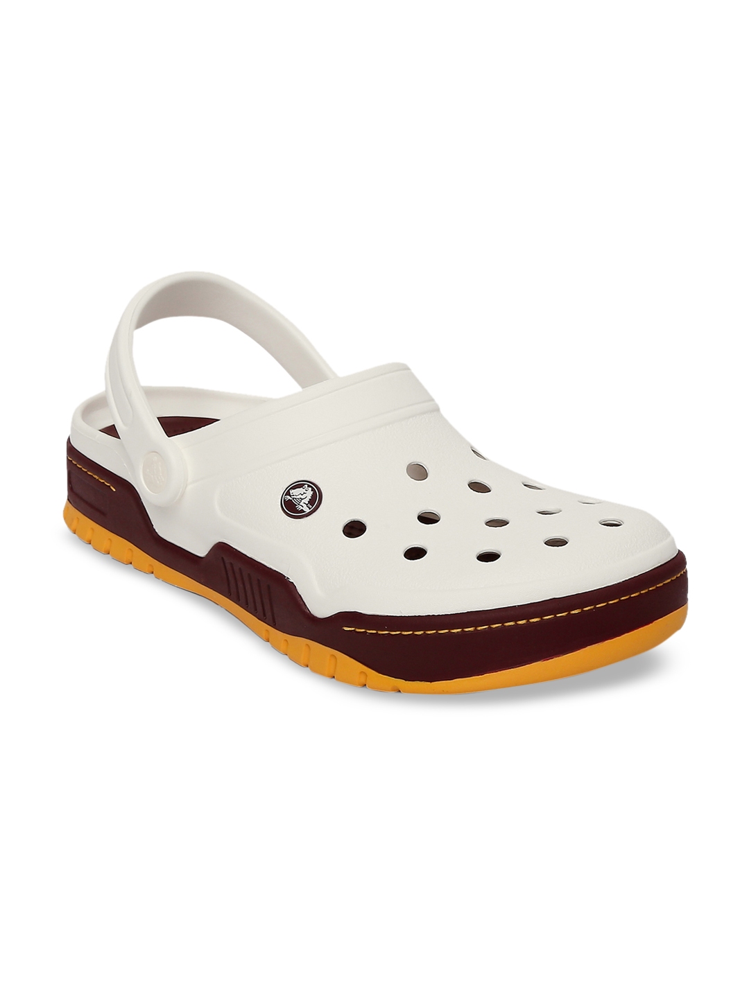 Buy Crocs Front Court Unisex Off White Solid Clogs Flip Flops for Unisex 11222466 Myntra