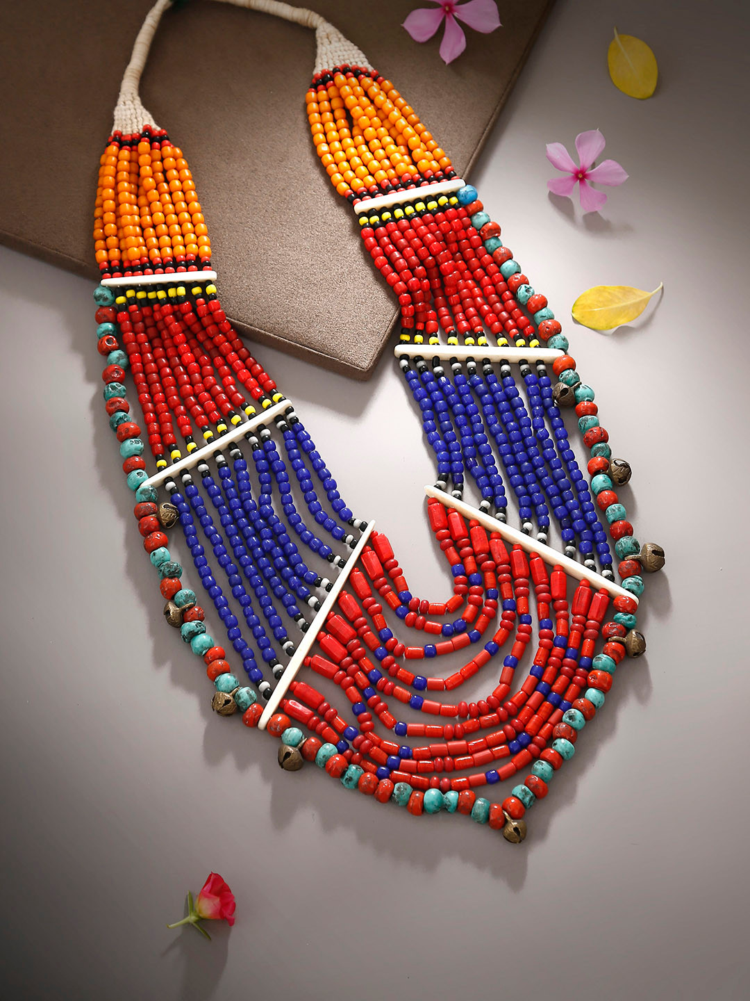 Bamboo Tree Multicoloured Beaded Handcrafted Necklace