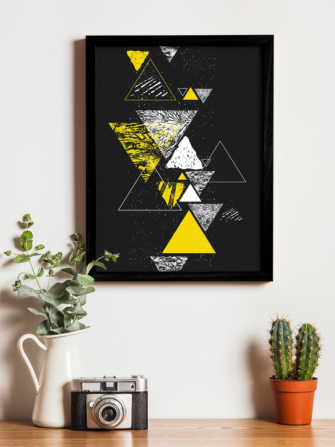 Art Street Synthetic Wood Wall Living Room Rectangle Paintings Wall Art -17.5 x 13.5In