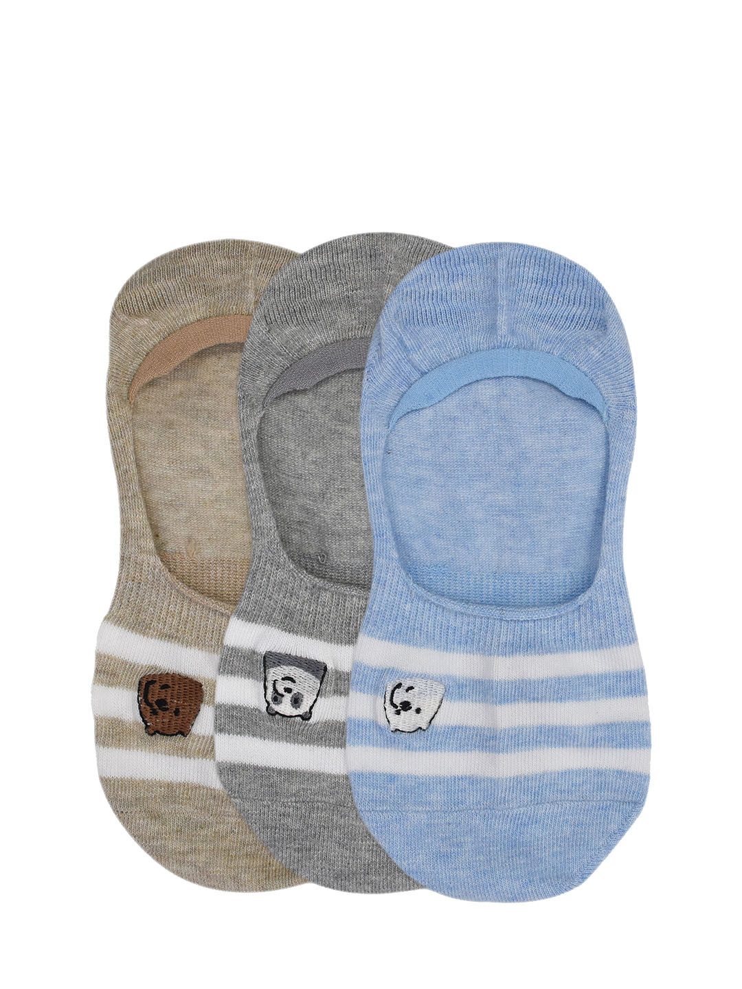 Cartoon Network x We Bare Bears Women Pack of 3 Assorted Ankle-Length Socks