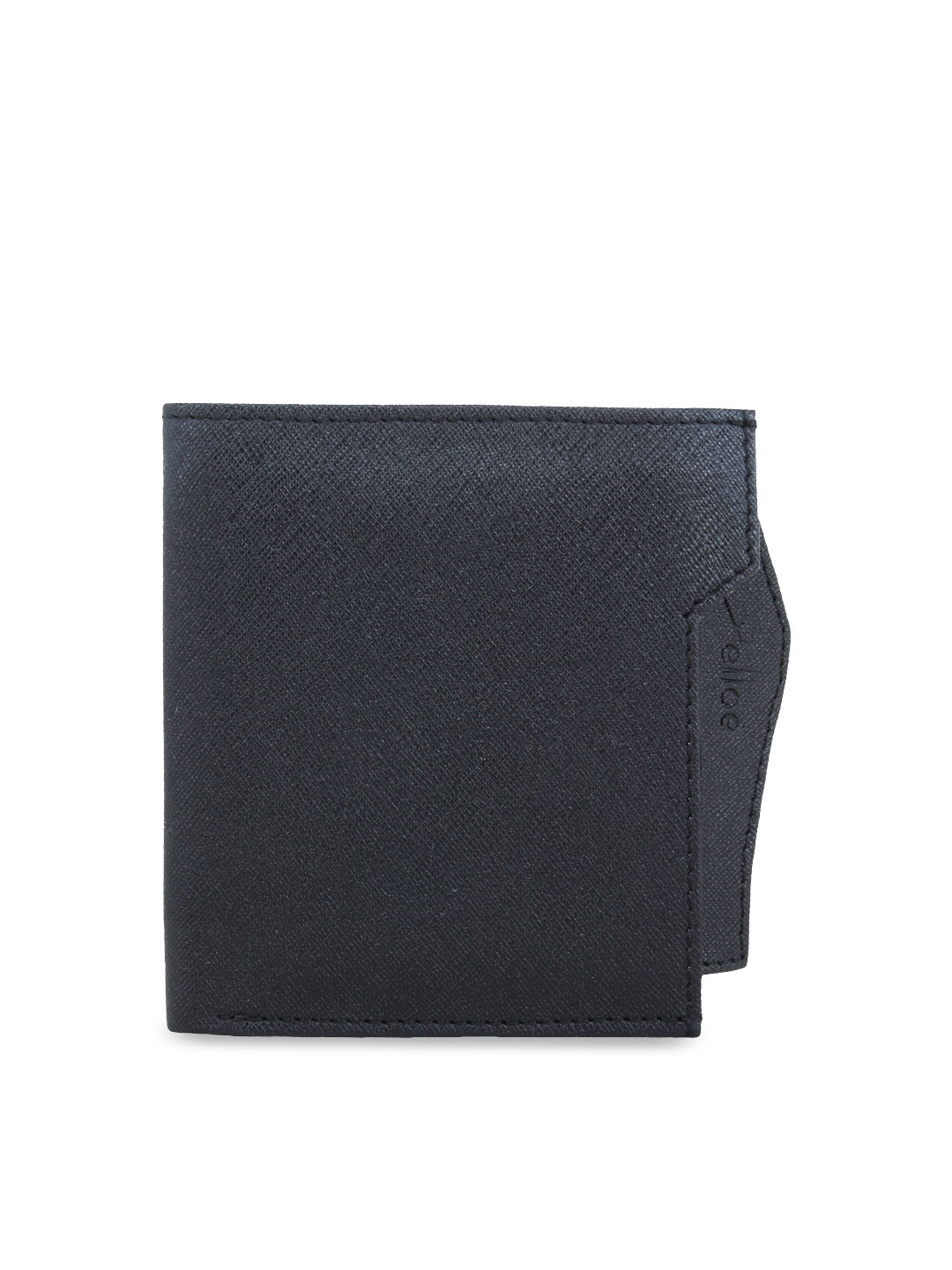 yelloe Men Black Solid Two Fold Wallet