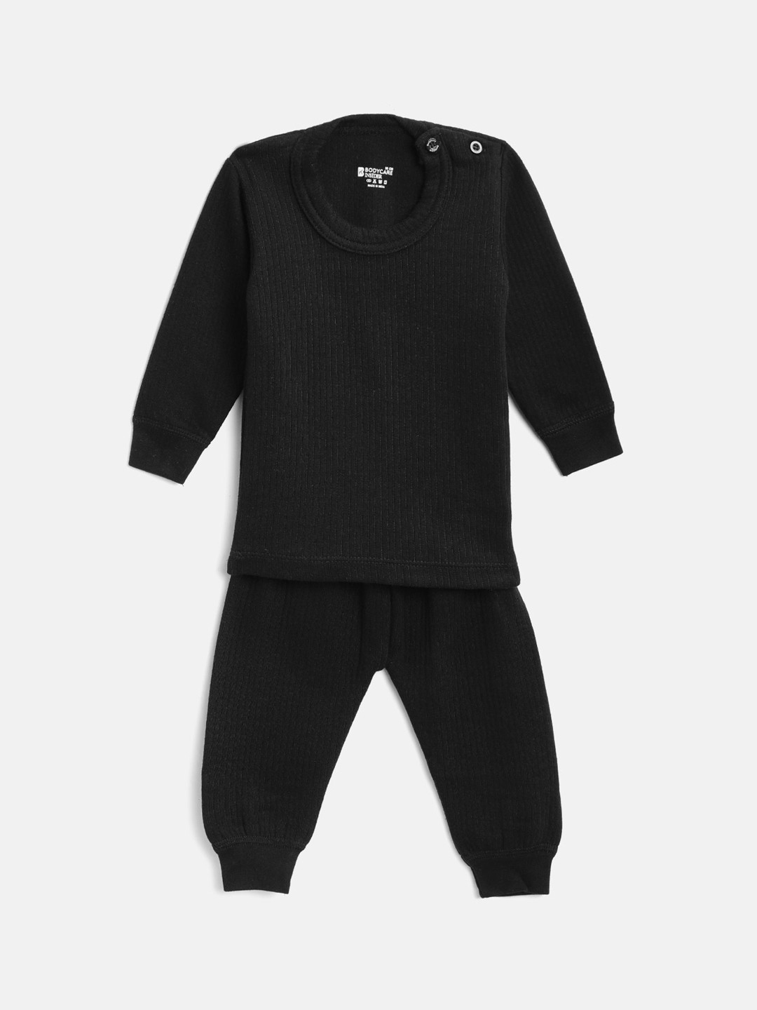 BODYCARE INSIDER Kids Black Anti Bacterial Solid Thermal Set