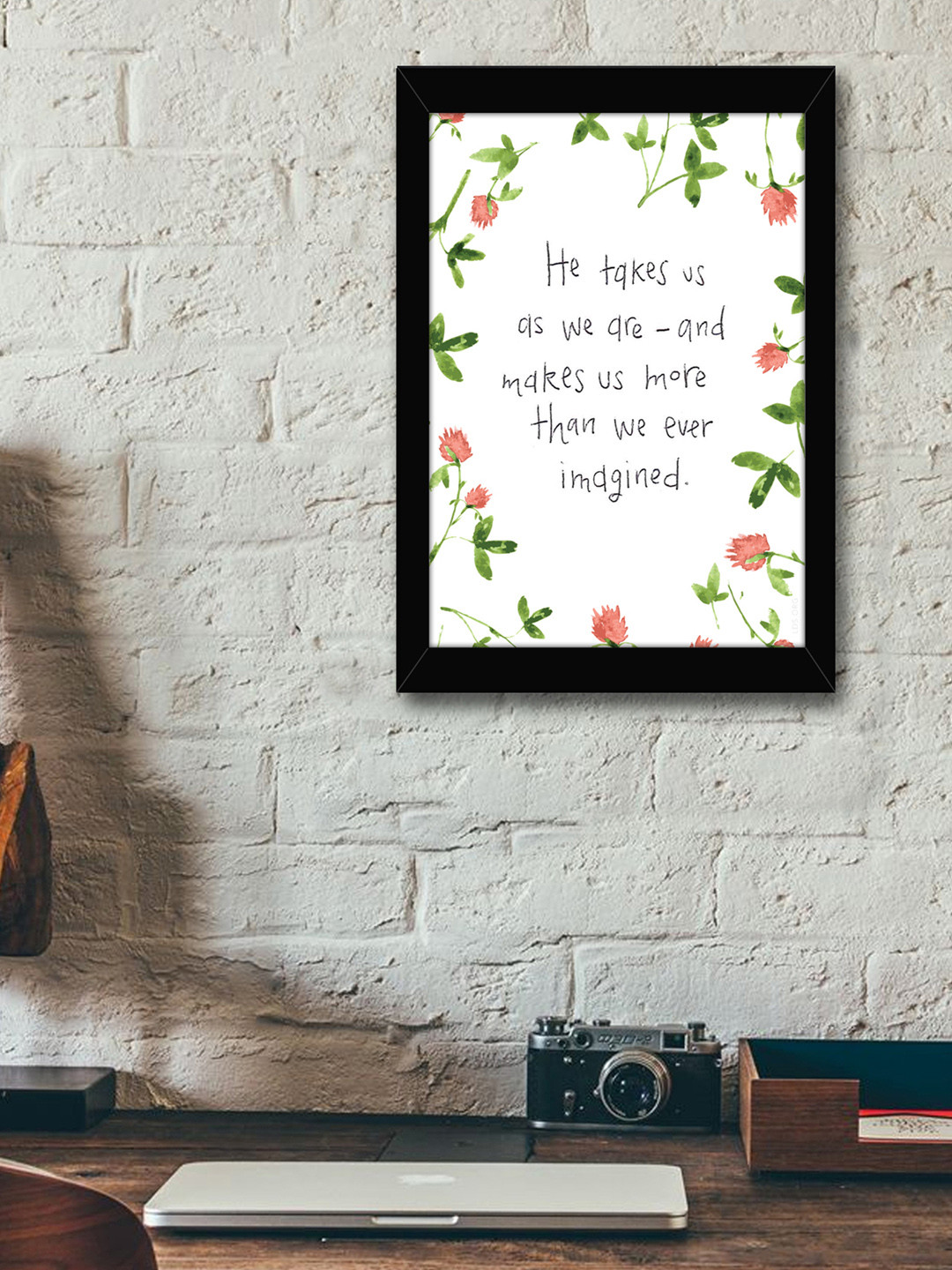 TIED RIBBONS Be Yourself No Matter Wall Rectangle Paintings Wall Art - 13.6 x 10.2In