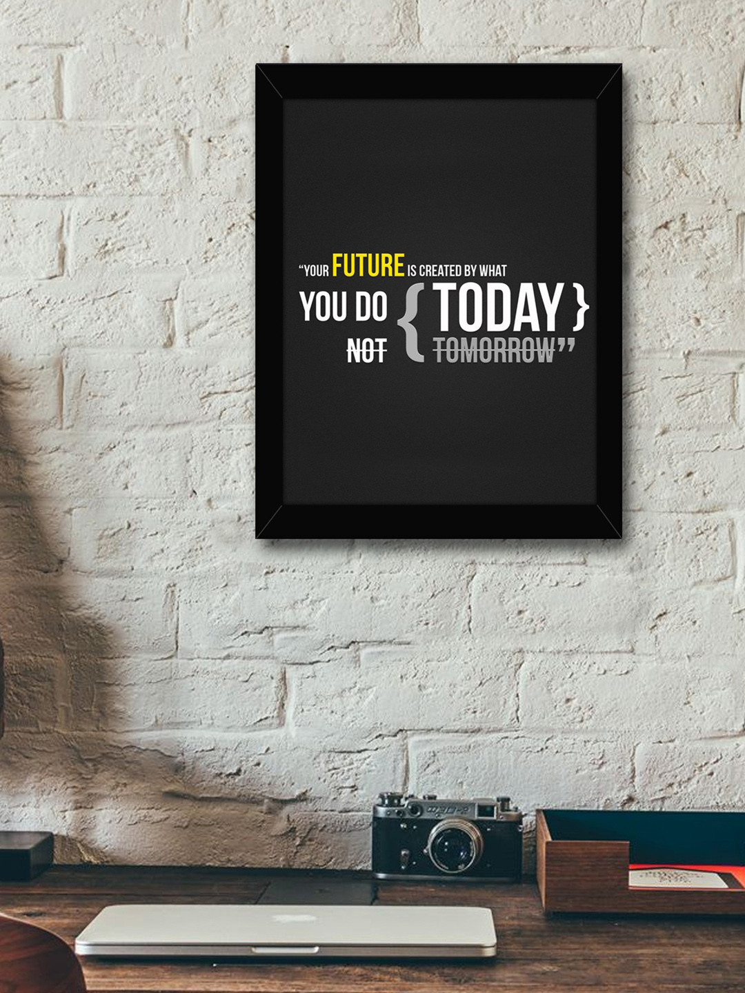 TIED RIBBONS Charcoal Wall Living Room Rectangle Paintings Wall Art -13.78 x 9.84In