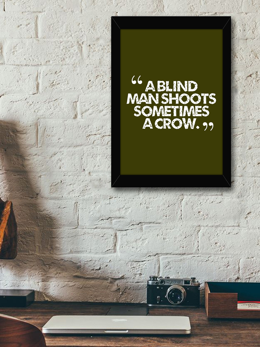 TIED RIBBONS Inspirational Synthetic Wood Rectangle Paintings Wall Art - 13.6 x 10.2 in