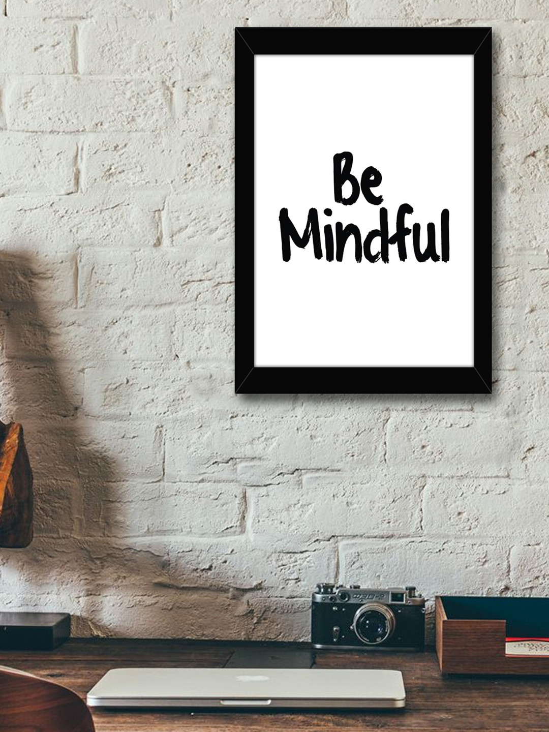 TIED RIBBONS Black & White Inspirational Typographic Wall Art