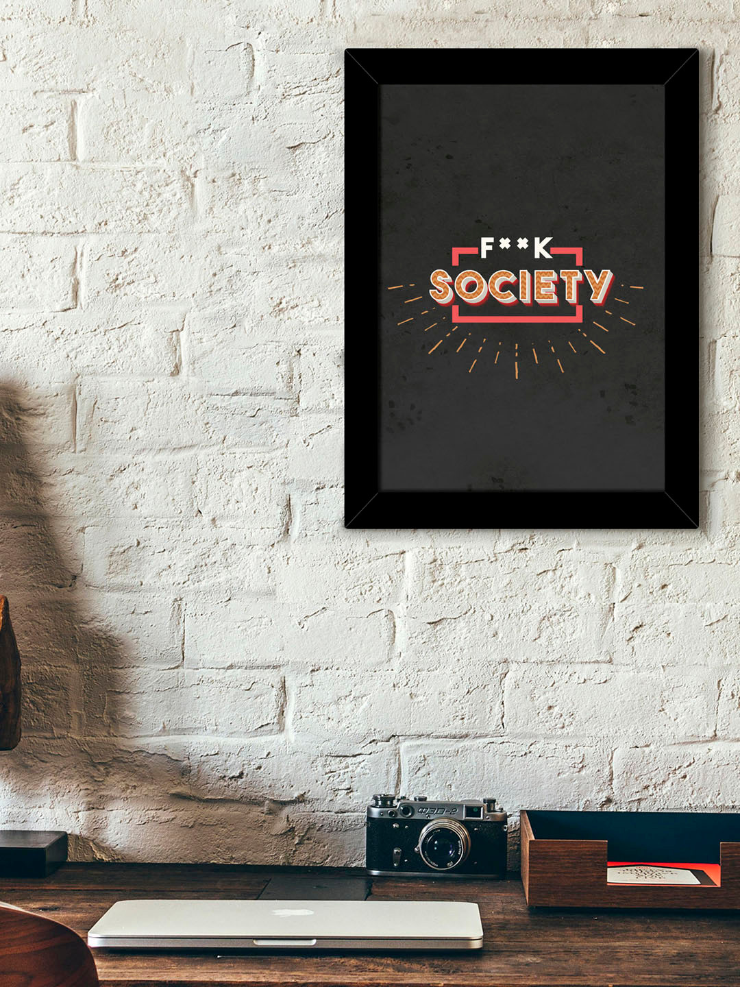 TIED RIBBONS Inspirational Framed Poster Glass Wall Paintings Wall Art - 13.6 x 10.2 in