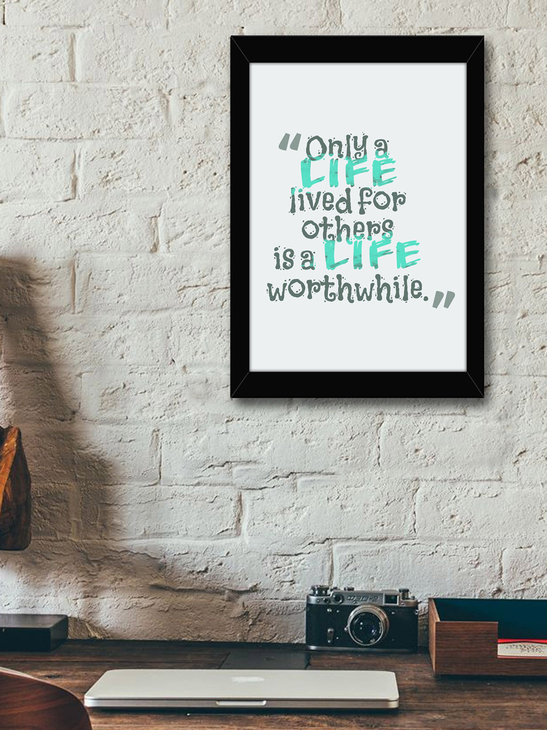 TIED RIBBONS Inspirational Glass Wall Rectangle Paintings Wall Art -13.8x9.8In