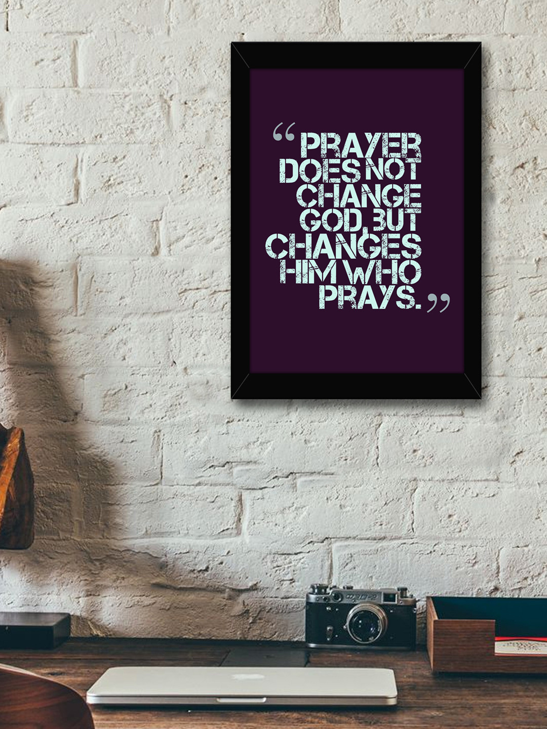 TIED RIBBONS Synthetic Wood Wall Rectangle Paintings Wall Art - 13.6 x 10.2In