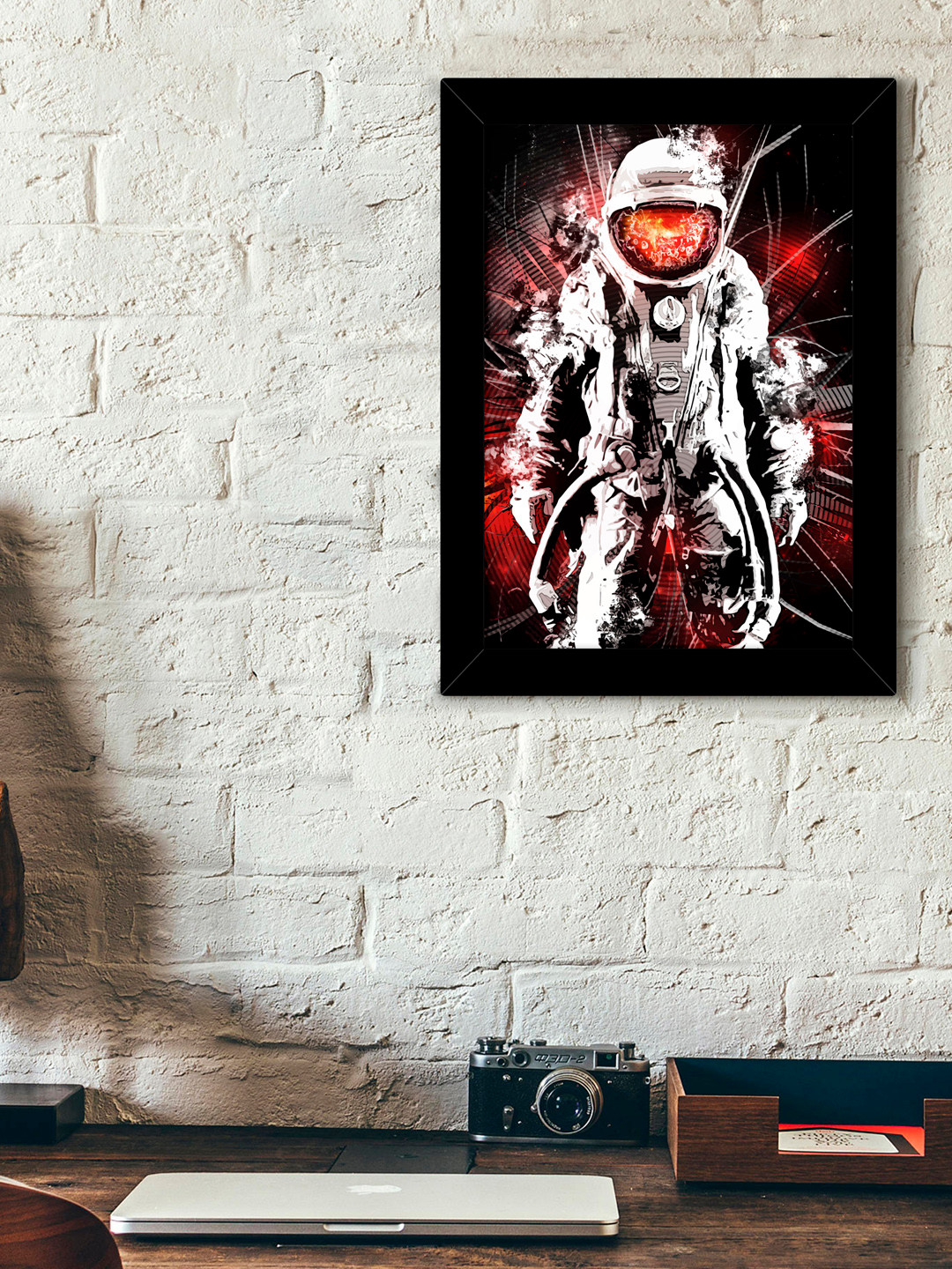 TIED RIBBONS Black & White Solid Abstract Wall Art