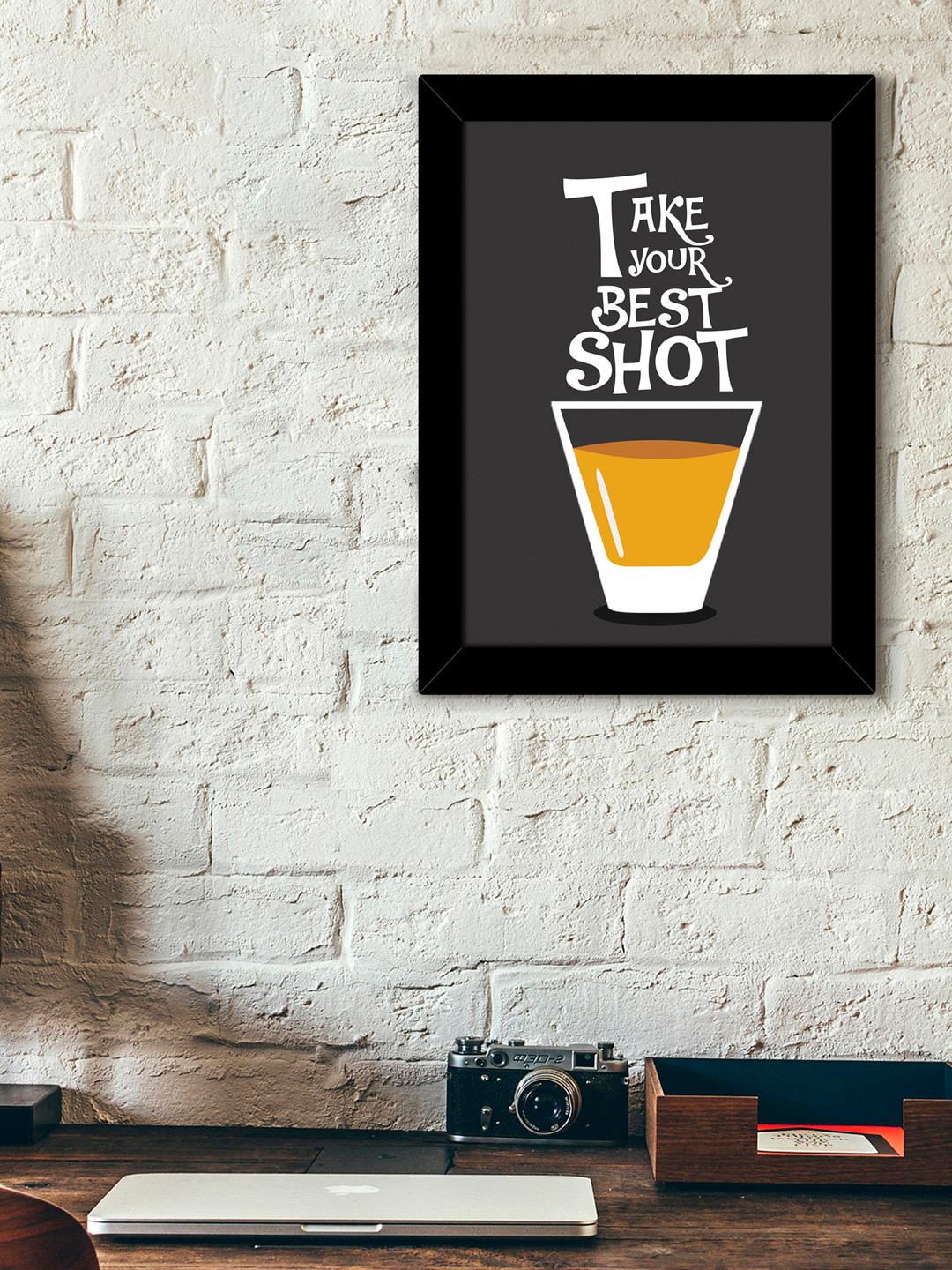 TIED RIBBONS Black & Grey Typographic Wall Art