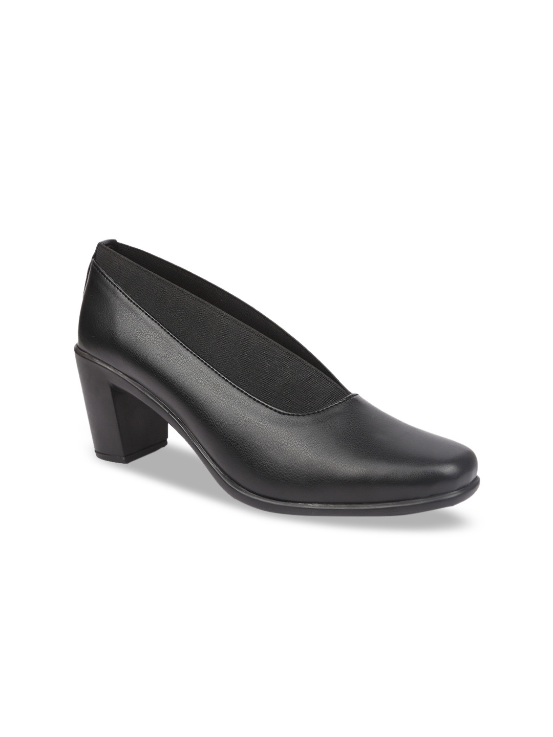 VALIOSAA Black Block Pumps