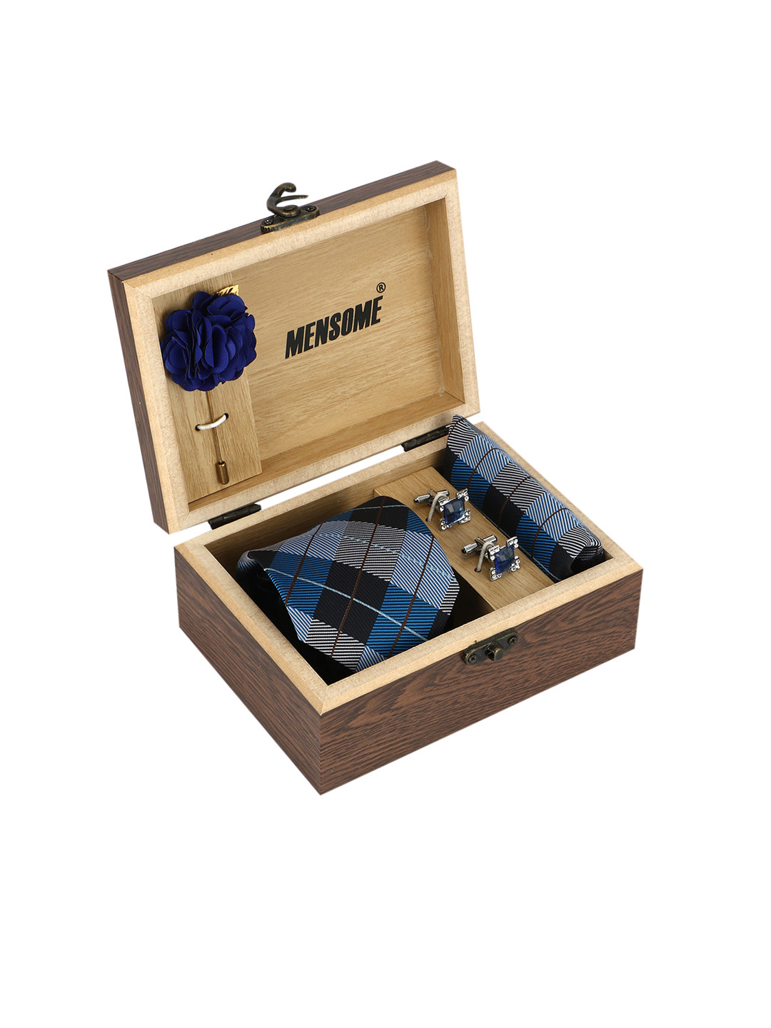 MENSOME Men Blue & Black Accessory Gift Set