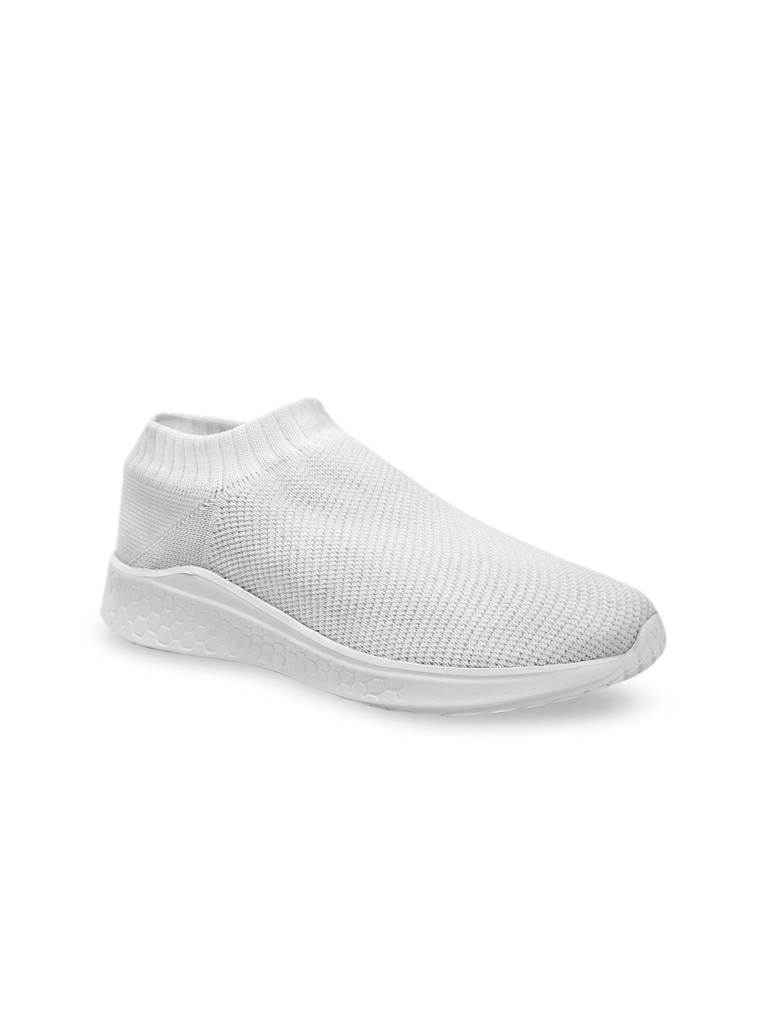 meriggiare Women White Mesh Running Shoes