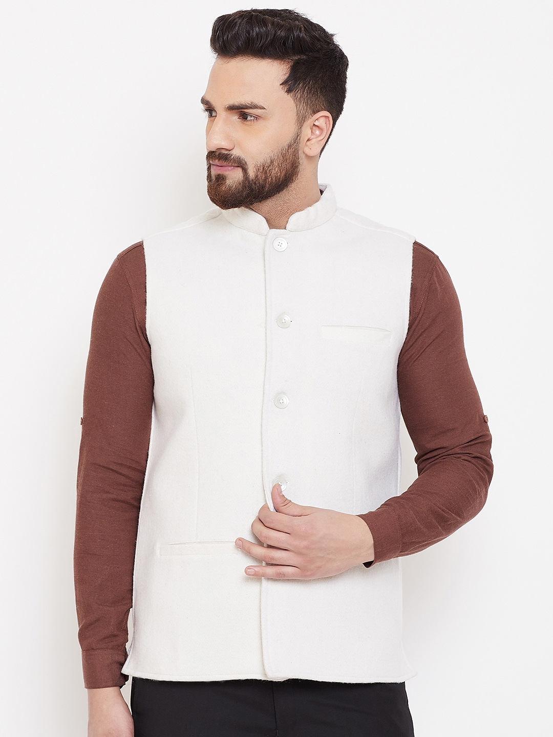 White shop modi coat