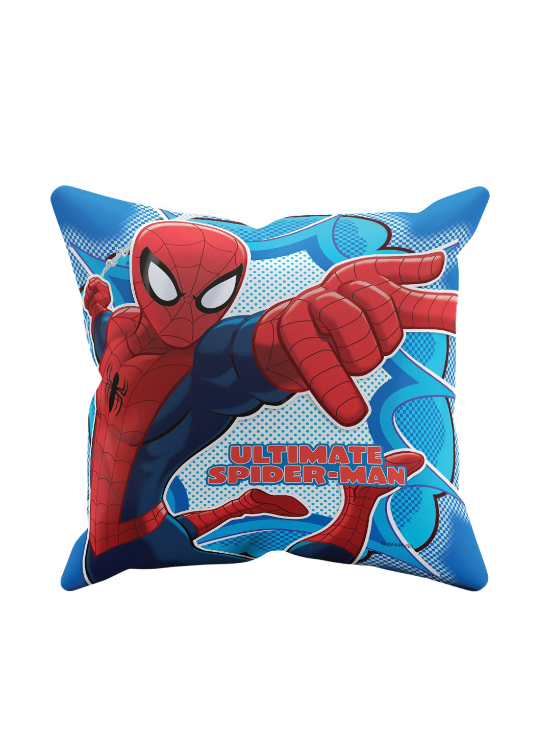 Marvel Blue & Red Spider Man Single Square Cushion Cover