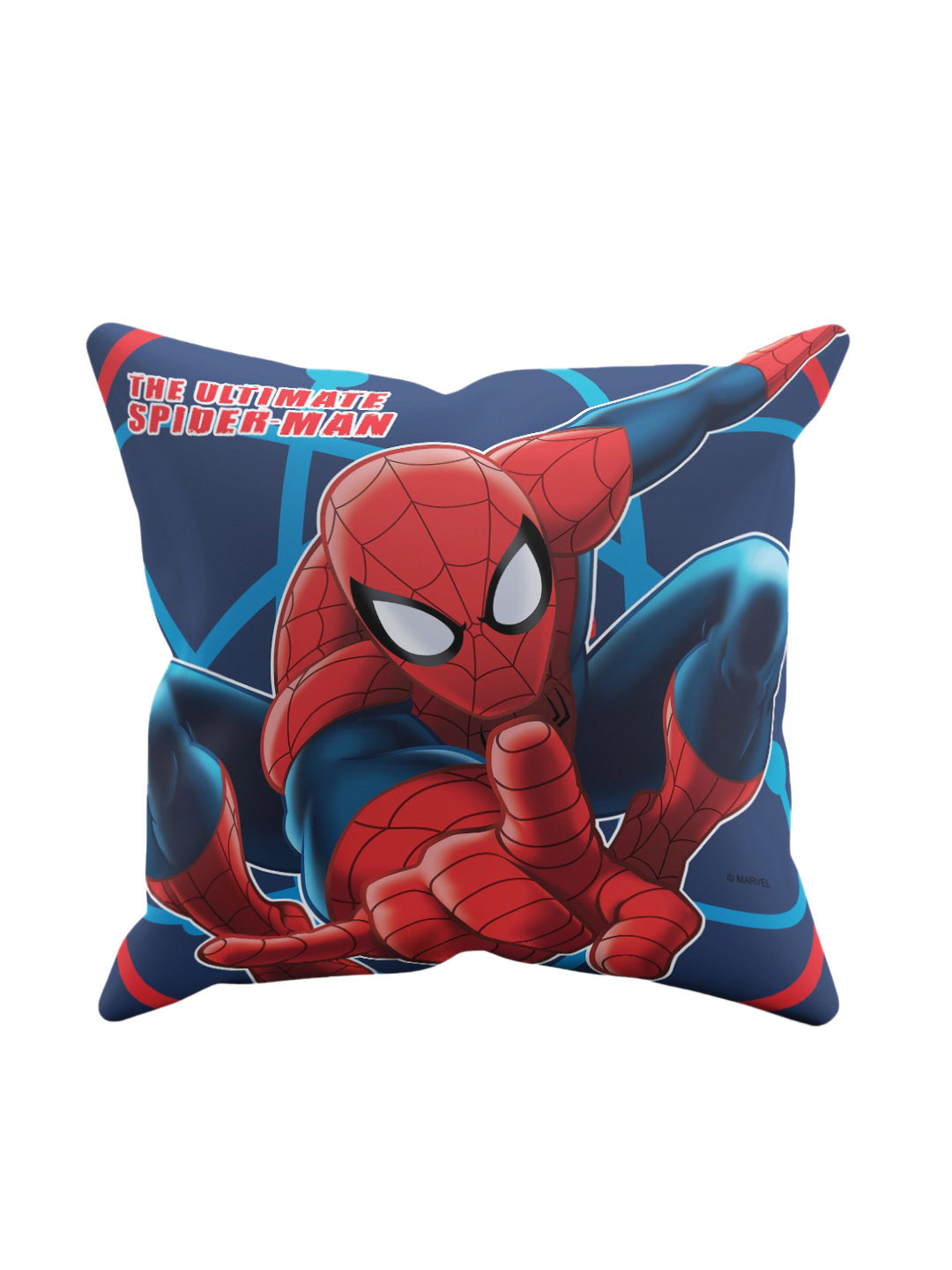 Marvel Blue & Red Spider Man Single Square Cushion Cover